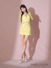 ROBE de FLEURS ローブドフルール フラワーレースオーガンジーフリルミニキャバドレス fm3448-c