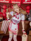 【6点セット】Malymoon マリームーン ラーメンチャイナガール [レッド/ホワイト] ml10230