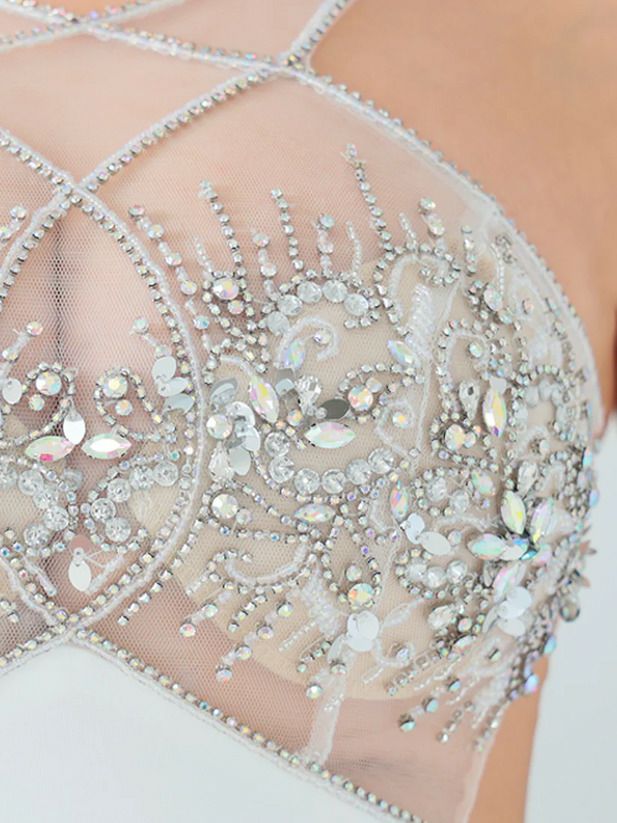 AngelR エンジェルアール フロントクロスデザインシースルービジュータイトミニドレス ホワイト ar25811-1-ks