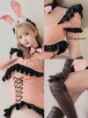 【5点セット】Malymoon マリームーン *ダーリンピンク* フレンチメイドバニー [ ピンク×ブラック ] ml9694-5