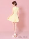 ROBE de FLEURS ローブドフルール イエロー リボンビジューバストカットフレアミニキャバドレス fm3618-1