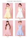 ROBE de FLEURS ローブドフルール イエロー リボンビジューバストカットフレアミニキャバドレス fm3618-1