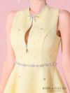 ROBE de FLEURS ローブドフルール リボンビジューバストカットフレアミニキャバドレス fm3618-c