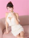 ROBE de FLEURS ローブドフルール シャーリングアメスリバストジップセットアップミニキャバドレス fm3787-c