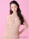 ROBE de FLEURS ローブドフルール シャーリングアメスリバストジップセットアップミニキャバドレス fm3787-c