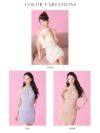 ROBE de FLEURS ローブドフルール シャーリングアメスリバストジップセットアップミニキャバドレス fm3787-c