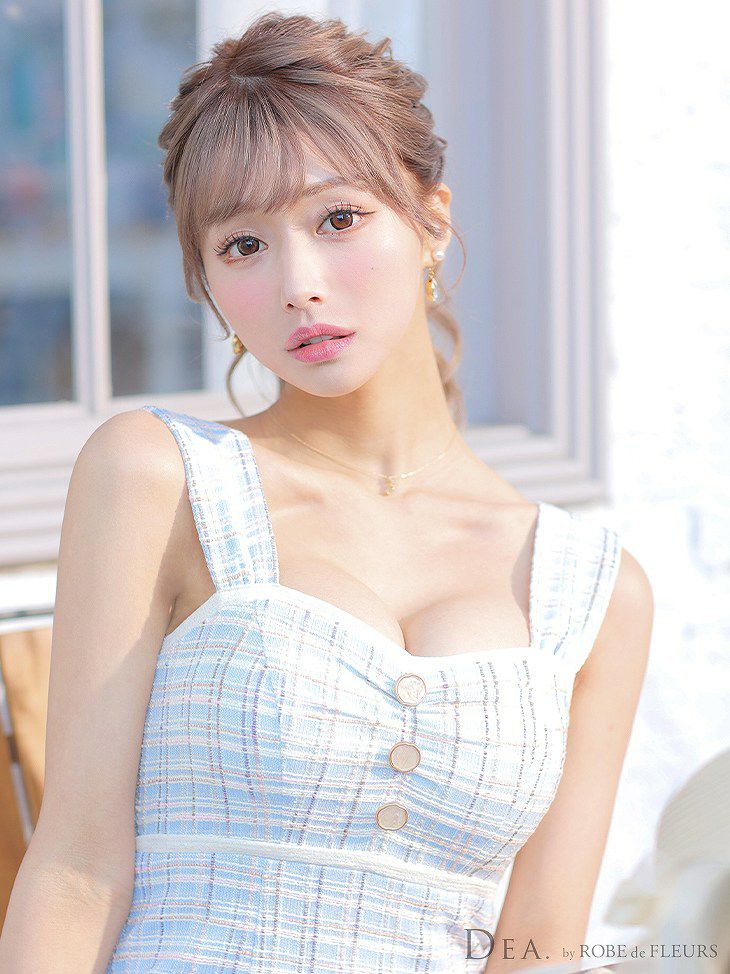 DEA. ディア バイ ローブドフルール ラメ入りスプリングニットミディキャバドレス de2725-s25