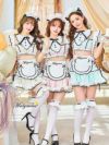 【8点セット】Malymoon マリームーン パステルフルールストライプメイド [ ライトピンク / ライトブルー / ミントブルー ] ml10222