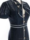 ROBE de FLEURS ローブドフルール ホワイト リボン×レースミニドレス fm2944-1