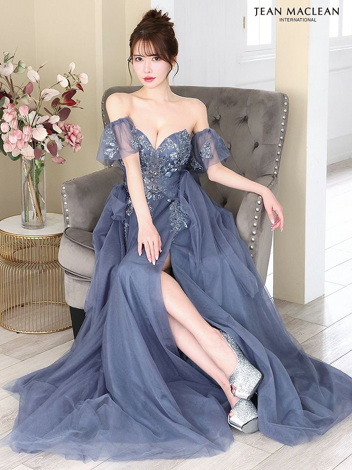 11055 ＊JEAN MACLEAN＊ゴールドスパン刺繍ベアドレスrbl すっ飛ん 