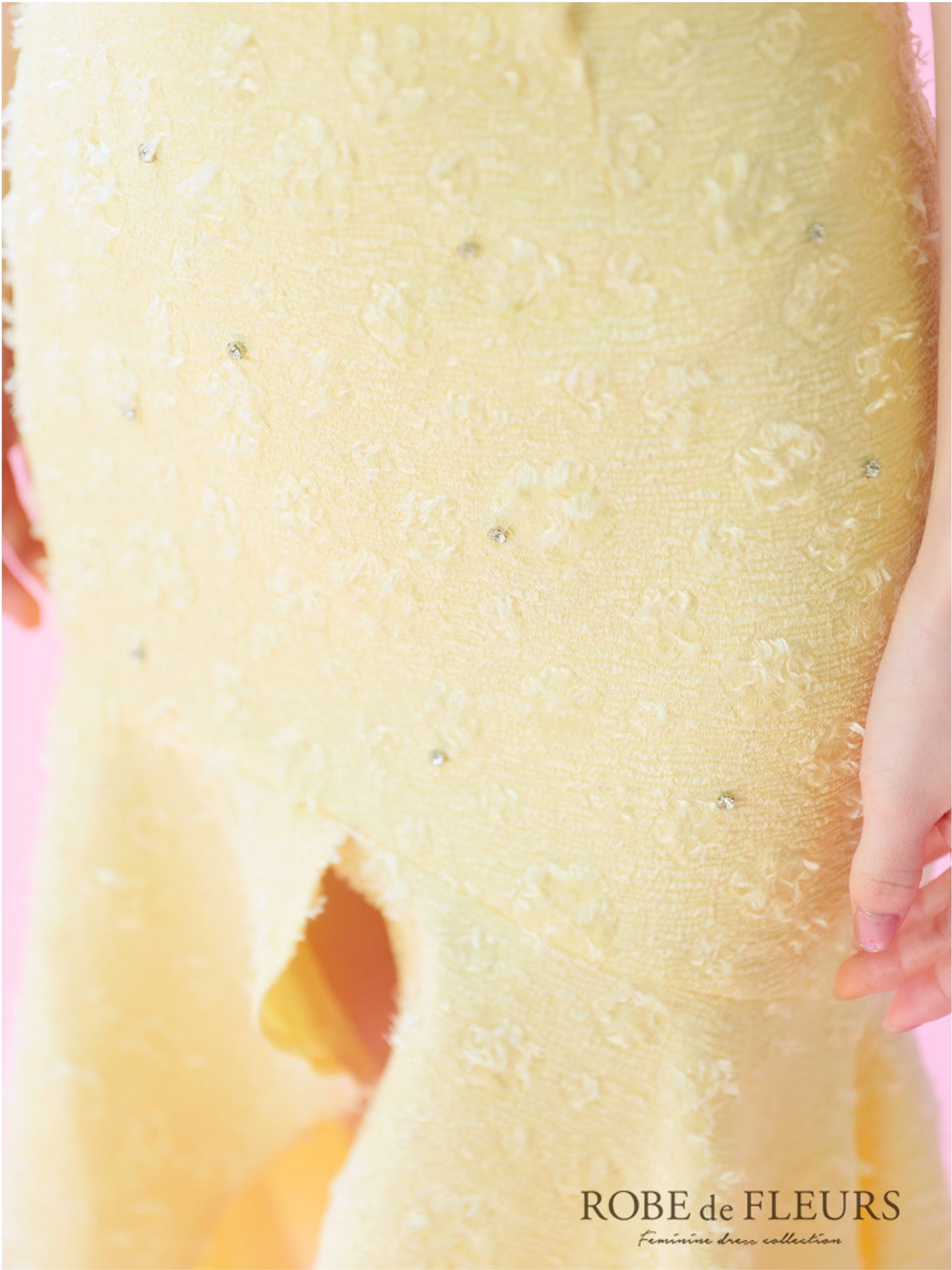 ROBE de FLEURS ローブドフルール ジャガードチュールマーメイドセットアップキャバドレス fm3451-c