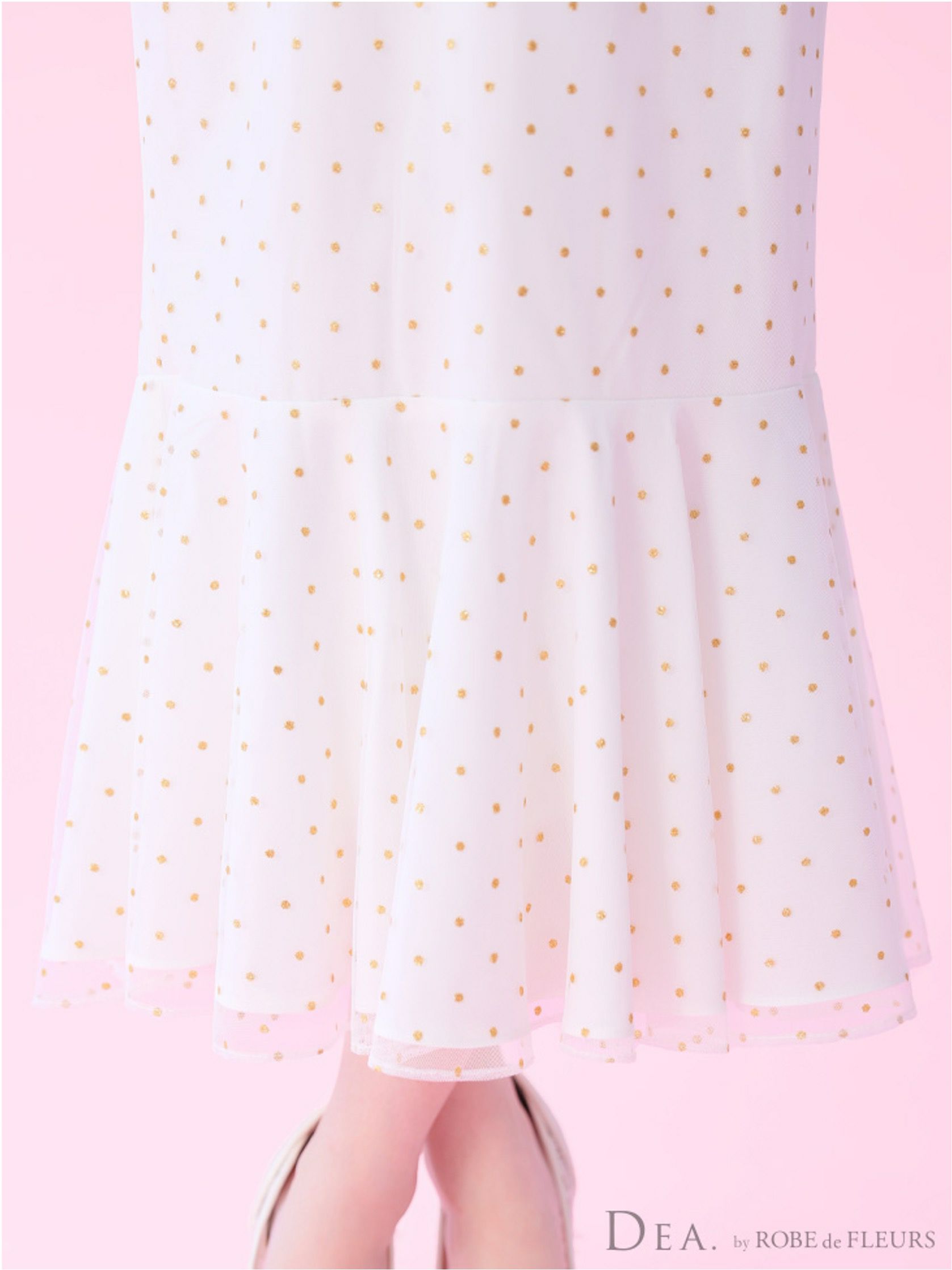 DEA. ディア バイ ローブドフルール ドットチュールマーメイドキャミキャバドレス de3380-c