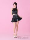 ROBE de FLEURS ローブドフルール サテンホルターティアードフレアミニキャバドレス fm3593