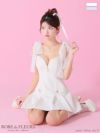ROBE de FLEURS ローブドフルール ショルダーチュールリボンフレアミニキャバドレス fm3361