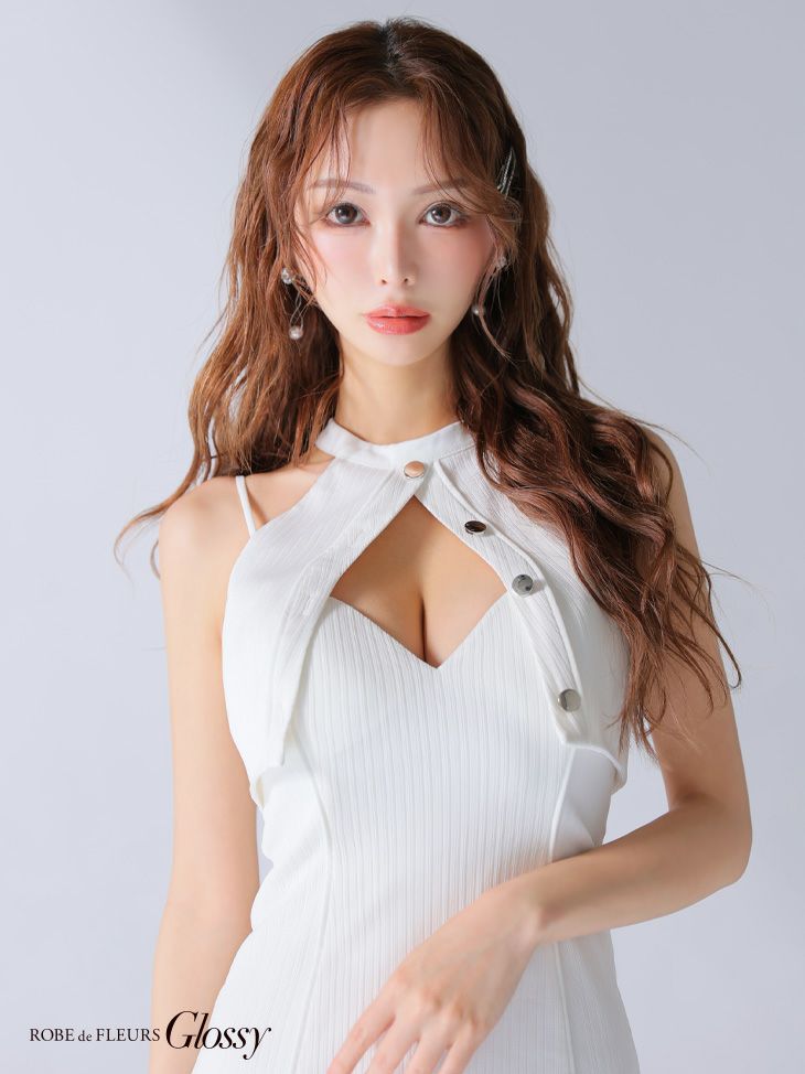 Glossy ローブドフルールグロッシー 2wayホルタートップスバストカットタイトミニキャバドレス gl3908-c