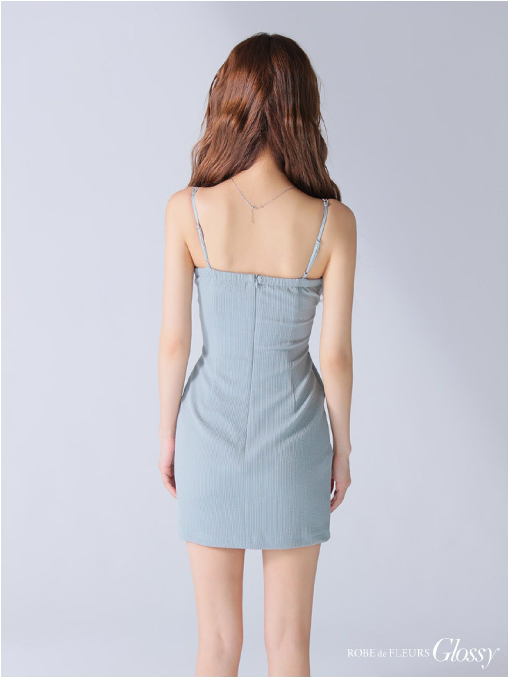 Glossy ローブドフルールグロッシー バストカットビジュータイトミニキャミキャバドレス gl3913-c