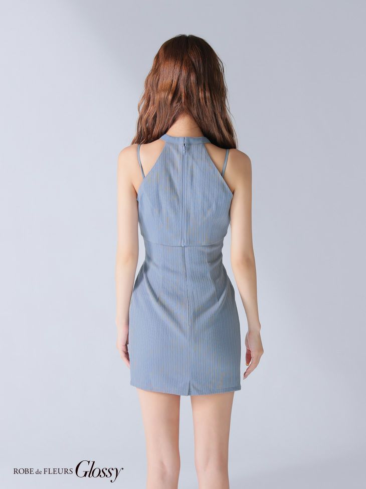 Glossy ローブドフルールグロッシー 2wayホルタートップスバストカットタイトミニキャバドレス gl3908