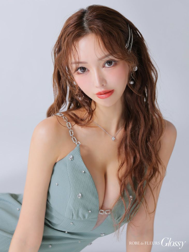 Glossy ローブドフルールグロッシー バストカットビジュータイトミニキャミキャバドレス gl3913