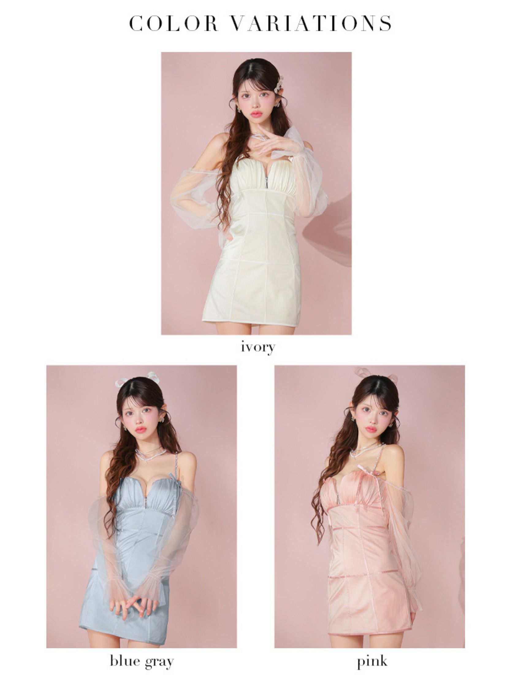 ROBE de FLEURS ローブドフルール ラメチュールシアーオフショルミニキャバドレス fm3566-c