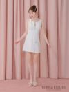 ROBE de FLEURS ローブドフルール バストジップノースリーブビジューミニキャバドレス fm3789
