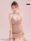  ROBE de FLEURS ローブドフルール ラメニットリボンホルターセットアップタイトミニキャバドレス fm3772-c