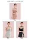 ROBE de FLEURS ローブドフルール ラメニットリボンホルターセットアップタイトミニキャバドレス fm3772