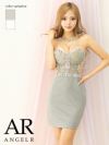AngelR エンジェルアール ホルターネックフロントビジューメッシュタイトミニドレス ar25314