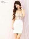 AngelR エンジェルアール ホルターネックフロントビジューメッシュタイトミニドレス ar25314