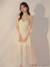 DEA. ディア バイ ローブドフルール リッチオーガンジーフレアロングキャバドレス deE3587-c