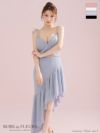 ROBE de FLEURS ローブドフルール アシンメトリーラメニットチュールセットアップキャミキャバドレス fm3295
