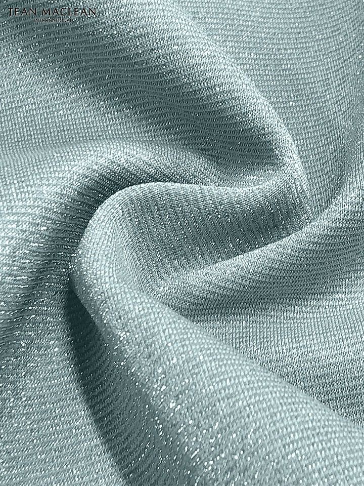 JEAN MACLEAN ジャンマクレーン ワンカラー/ウエストタック/ラメニット/カシュクール/スリット入り/タイト/ロングドレス ja51800-c