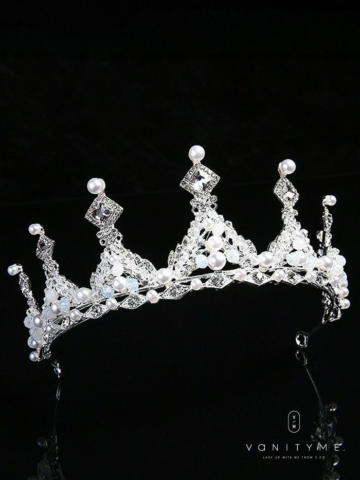 クリスタルティアラ シルバー