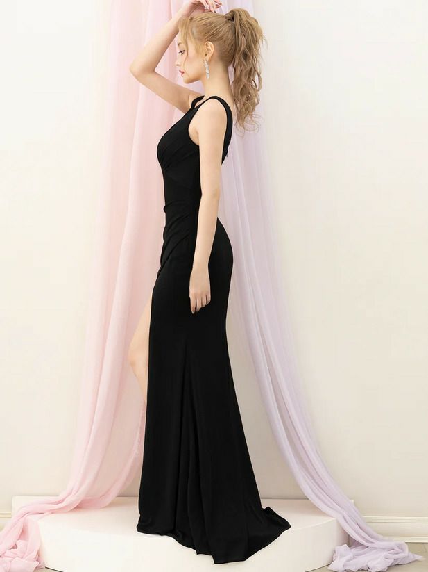 AngelR エンジェルアール ウエストタックビジューチェーンタイトロングドレス ホワイト ar25315-ks