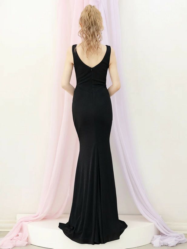 AngelR エンジェルアール ウエストタックビジューチェーンタイトロングドレス ホワイト ar25315-ks