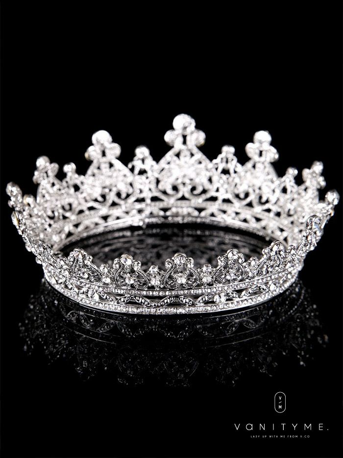 ビッグビジュー プリンセス ティアラ シルバー vcsit-25017