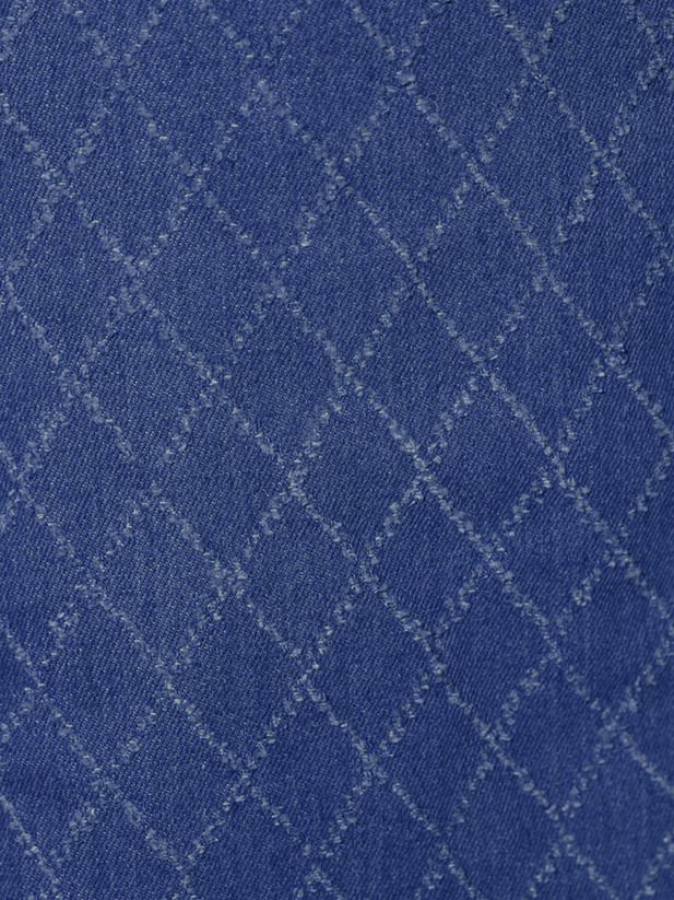 AngelR エンジェルアール デニムデザインオフショルダーパフスリーブウエストカットボタンチェーンショルダーマイクロミニドレス [ブルー/ネイビー] ar25825