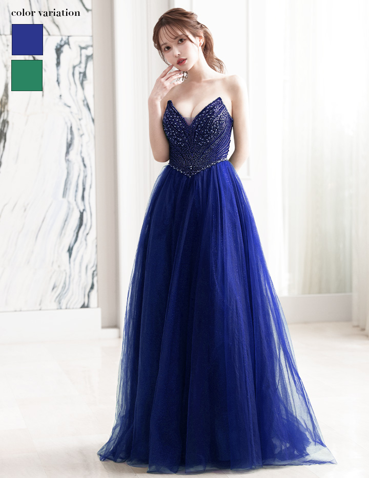 vanityME.couture. バニティミークチュール エメラルドビジュー ラメチュール プリンセス 姫 ロングドレス バースデードレス モスグリーン vctr-l-cc415