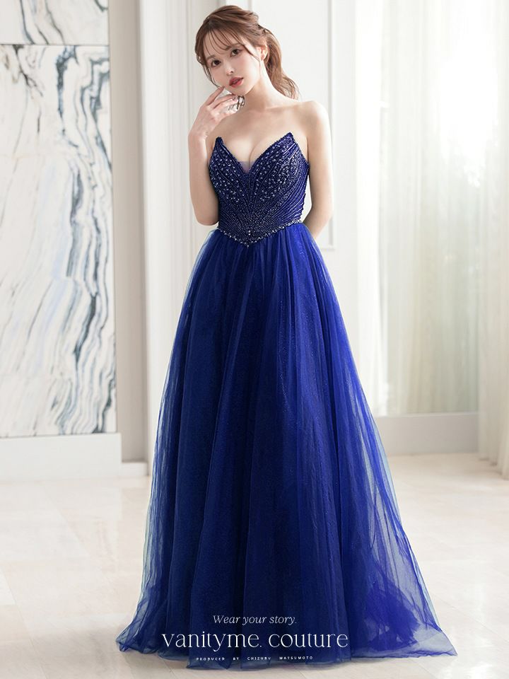 vanityME.couture. バニティミークチュール エメラルドビジュー ラメチュール プリンセス 姫 ロングドレス バースデードレス モスグリーン vctr-l-cc415