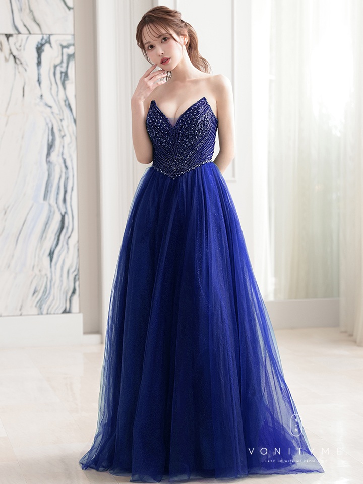 vanityME.couture. バニティミークチュール エメラルドビジュー ラメチュール プリンセス 姫 ロングドレス バースデードレス モスグリーン vctr-l-cc415