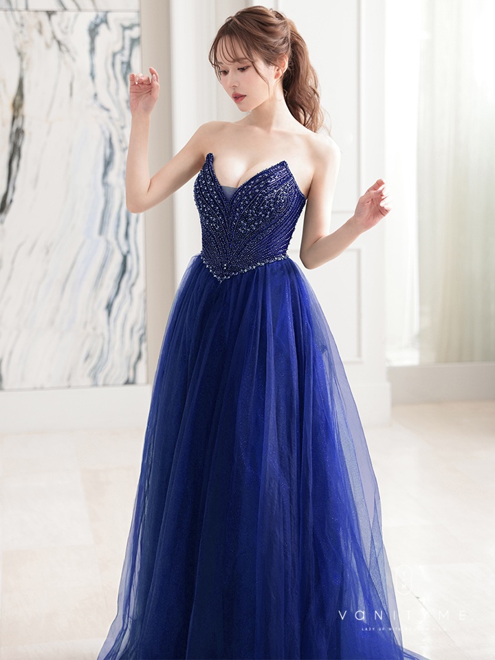 vanityME.couture. バニティミークチュール エメラルドビジュー ラメチュール プリンセス 姫 ロングドレス バースデードレス モスグリーン vctr-l-cc415