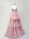 vanityME.couture. バニティミークチュール ラメチュール ボリュームフリル ロングドレス バースデードレス 主役ドレス 姫ドレス イベント 主役 プリンセス [ ブラック/ピンク ] vctr-l-54843-2