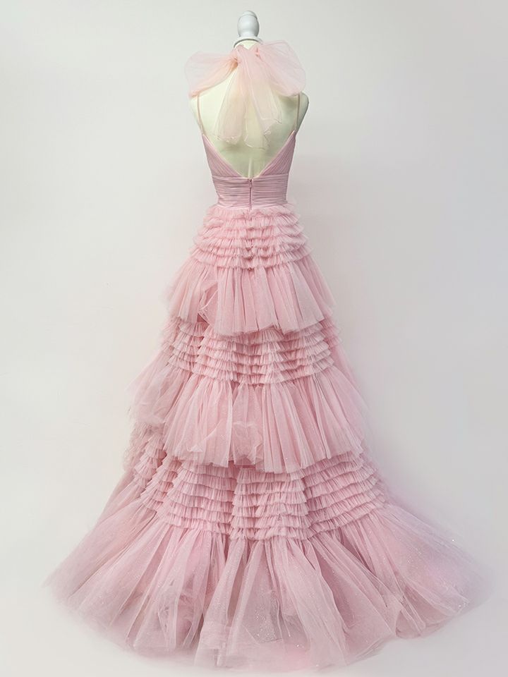 vanityME.couture. バニティミークチュール ラメチュール ボリュームフリル ロングドレス バースデードレス 主役ドレス 姫ドレス イベント 主役 プリンセス [ ブラック/ピンク ] vctr-l-54843-2