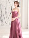 vanityME.couture. バニティミークチュール サテン バストドレープ コルセット ロングドレス バースデードレス モーヴローズ vctr-l-7481-1