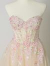 vanityME.couture. バニティミークチュール カラフルフラワーモチーフ ラメチュール 立体ビーズ刺繍 プリンセス 姫 ロングドレス バースデードレス マルチカラー vctr-l-a1468