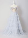 【2点セット】vanityME.couture. バニティミークチュール オフショル チュール ビジューライン ヌードベース リボンショール付き プリンセス 姫 ロングドレス バースデードレス ブルー vctr-l-a1150-1