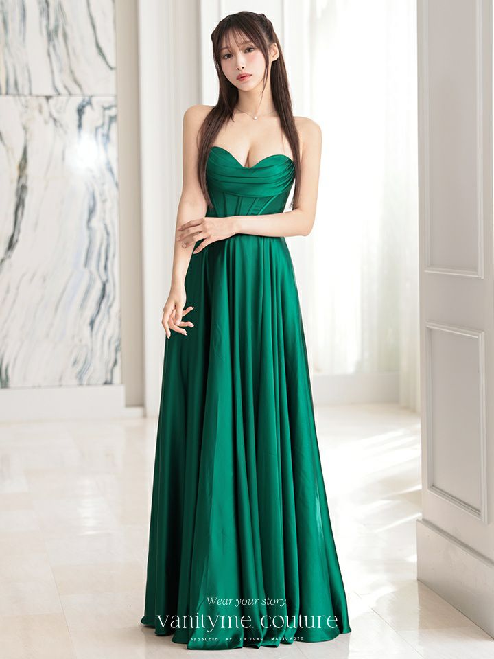 vanityME.couture. バニティミークチュール サテン バストドレープ  