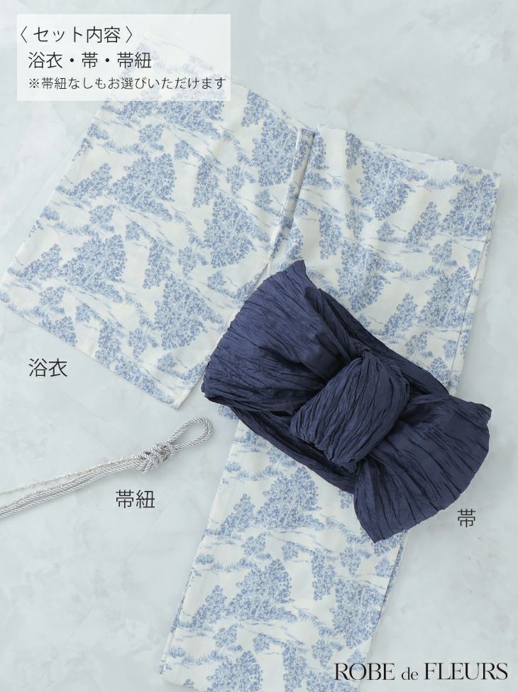 ROBE de FLEURS ローブドフルール Floral print yukata フローラルプリント浴衣 fm3375-c