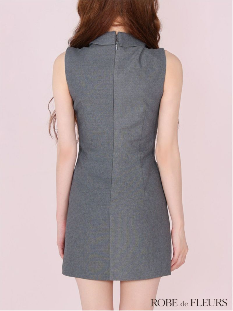 ROBE de FLEURS ローブドフルール ジューシアーチュールタイトミニキャバドレス fm3447-c