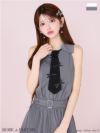 ROBE de FLEURS ローブドフルール リボンネクタイフレアミニキャバドレス fm3387-c