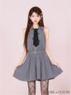 ROBE de FLEURS ローブドフルール リボンネクタイフレアミニキャバドレス fm3387-c